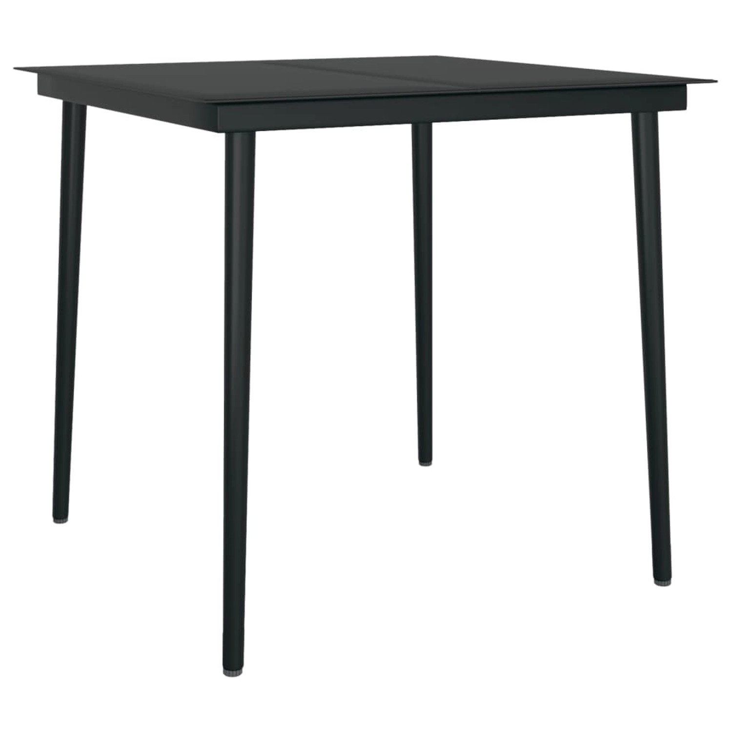 vidaXL Garten-Esstisch Schwarz 80x80x74 cm Stahl und Glas 318749 vidaXL Garten-Esstisch Schwarz 80x80x74 cm Stahl und Glas 318749 von VIDAXL