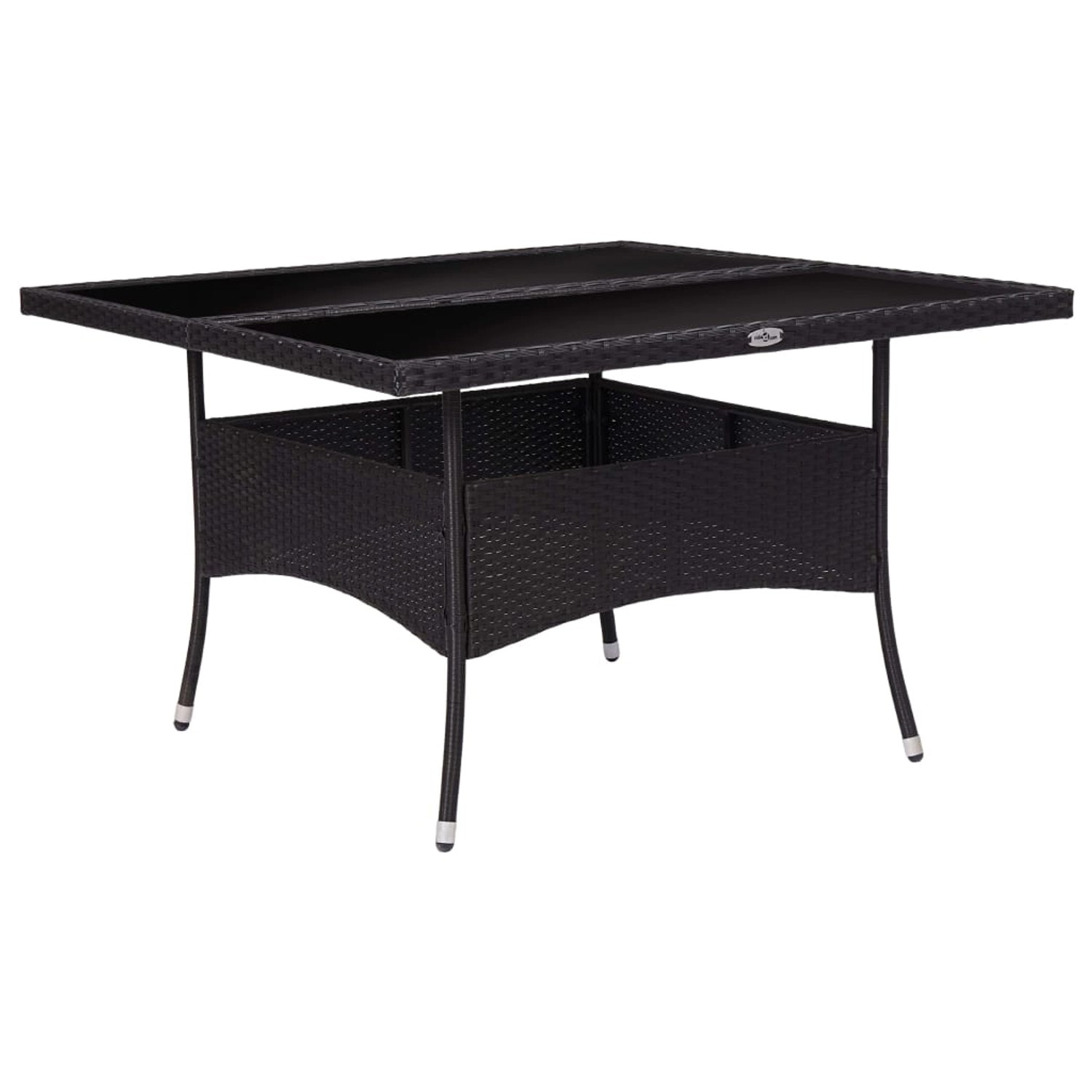 vidaXL Garten-Esstisch Schwarz Poly Rattan und Glas 46189 vidaXL Garten-Esstisch Schwarz Poly Rattan und Glas 46189 von VIDAXL