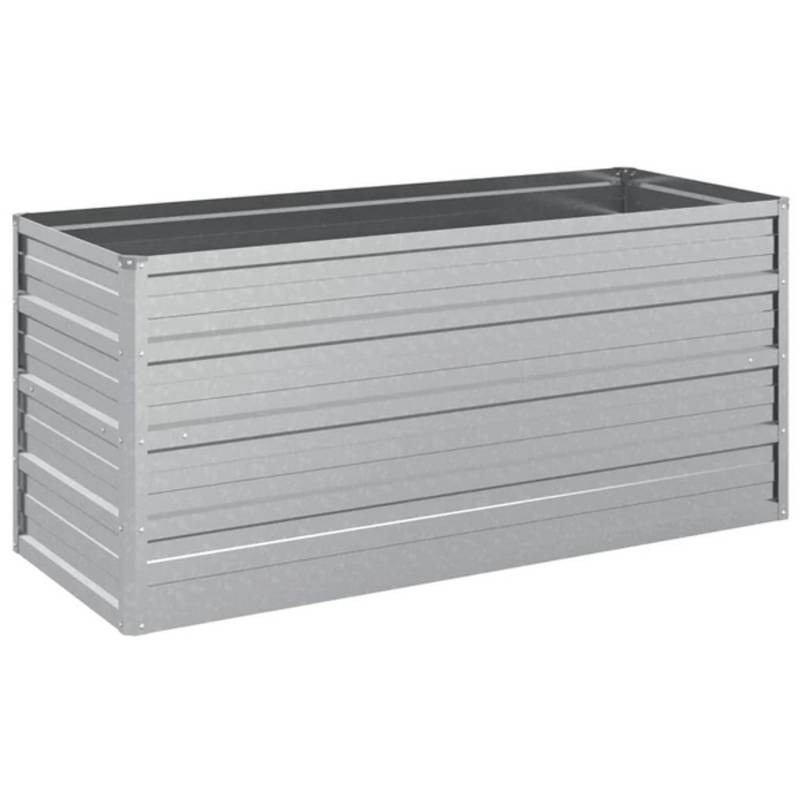 vidaXL Garten-Hochbeet 100x40x45 cm Stahl Silber 1085263 von VIDAXL