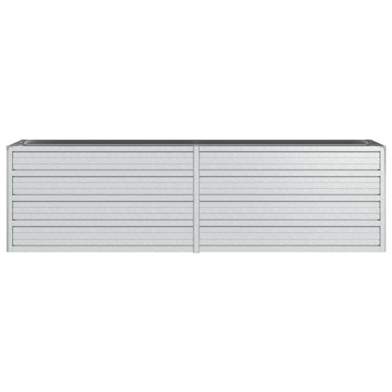 vidaXL Garten-Hochbeet 160x40x45 cm Stahl Silber 1085261 von VIDAXL