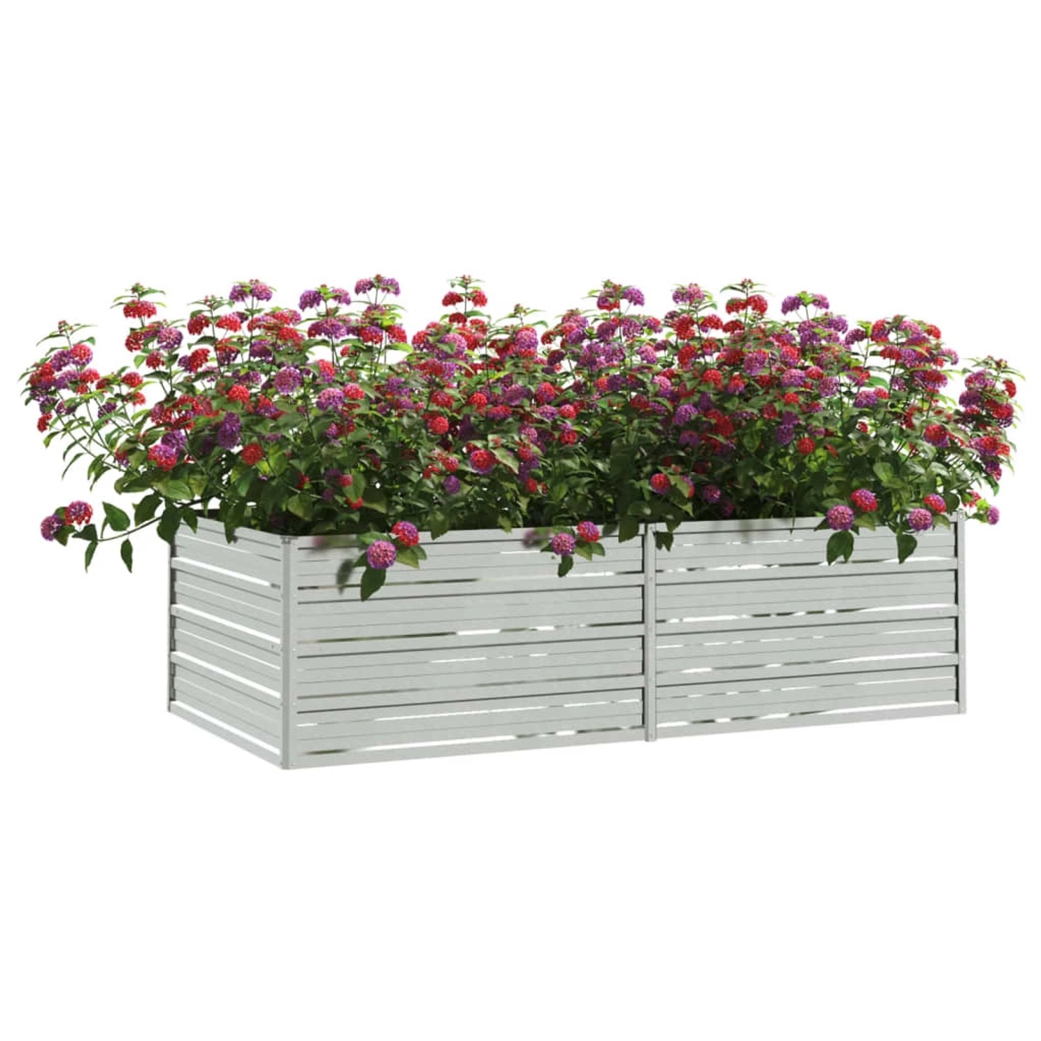 vidaXL Garten-Hochbeet 160x80x45 cm Stahl Silber 1085250 vidaXL Garten-Hochbeet 160x80x45 cm Stahl Silber 1085250 von VIDAXL