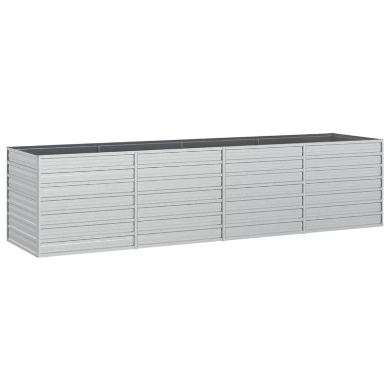 vidaXL Garten-Hochbeet 320x80x77 cm Stahl Silber 1085256 von VIDAXL