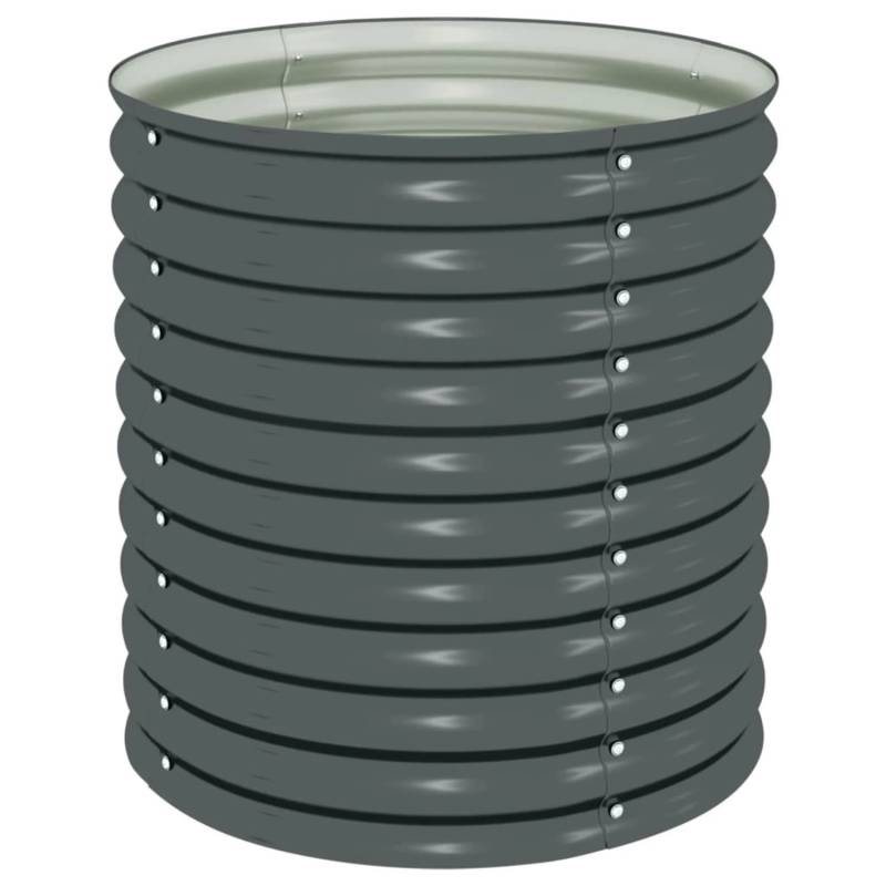 vidaXL Garten-Hochbeet 80x80x81 cm Stahl Grau 660441 von VIDAXL