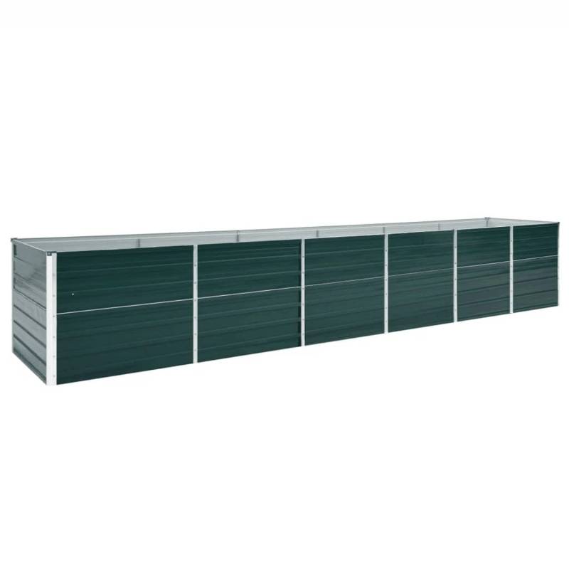 vidaXL Garten-Hochbeet Stahl 480x80x77 cm Grün 661683 von VIDAXL