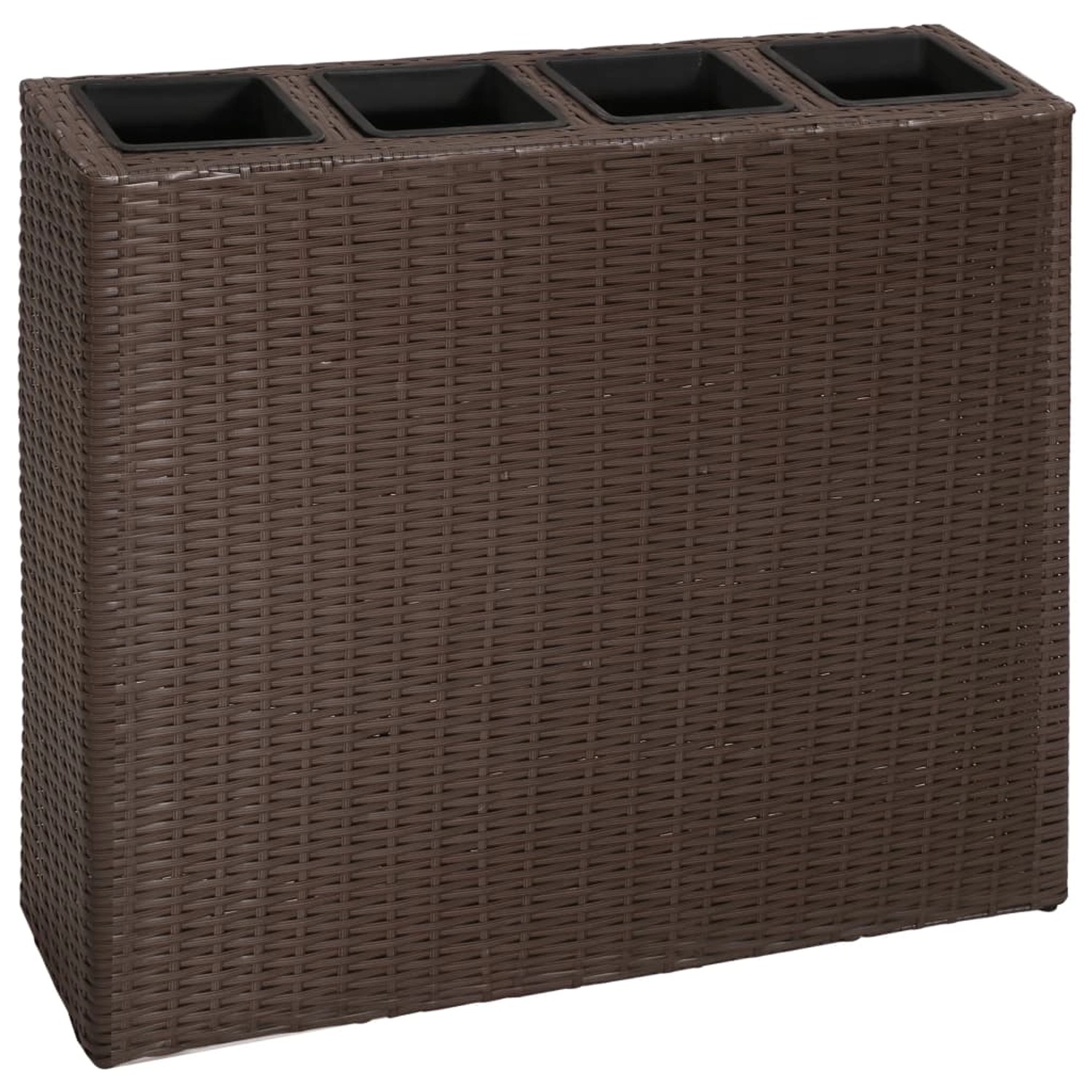 vidaXL Garten-Hochbeet mit 4 Töpfen 2 Stk Poly Rattan Braun 614182 vidaXL Garten-Hochbeet mit 4 Töpfen 2 Stk Poly Rattan Braun 614182 von VIDAXL