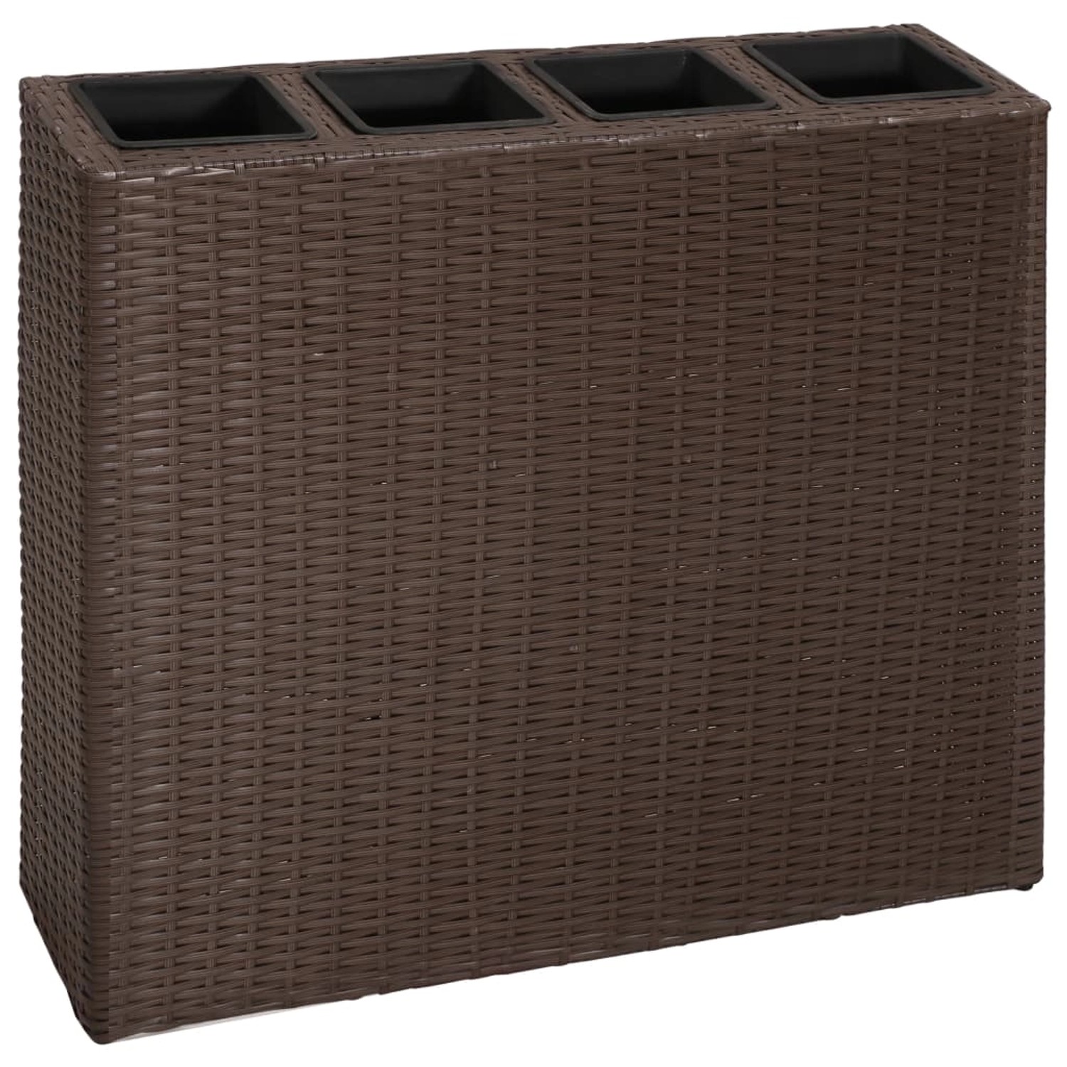 vidaXL Garten-Hochbeet mit 4 Töpfen Poly Rattan Braun 654200 vidaXL Garten-Hochbeet mit 4 Töpfen Poly Rattan Braun 654200 von VIDAXL