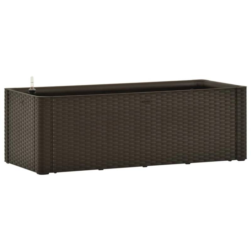 vidaXL Garten-Hochbeet mit Selbstbewässerungssystem Mokka 100x43x33 cm 646084 von VIDAXL