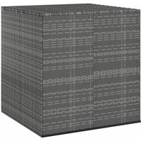 Garten-Kissenbox pe Rattan 100x97,5x104 cm Grau vidaXL338754 von BONNEVIE