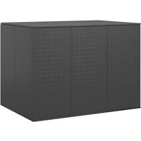 Garten-Kissenbox PE Rattan 145x100x103 cm Schwarz vidaXL891739 von BONNEVIE