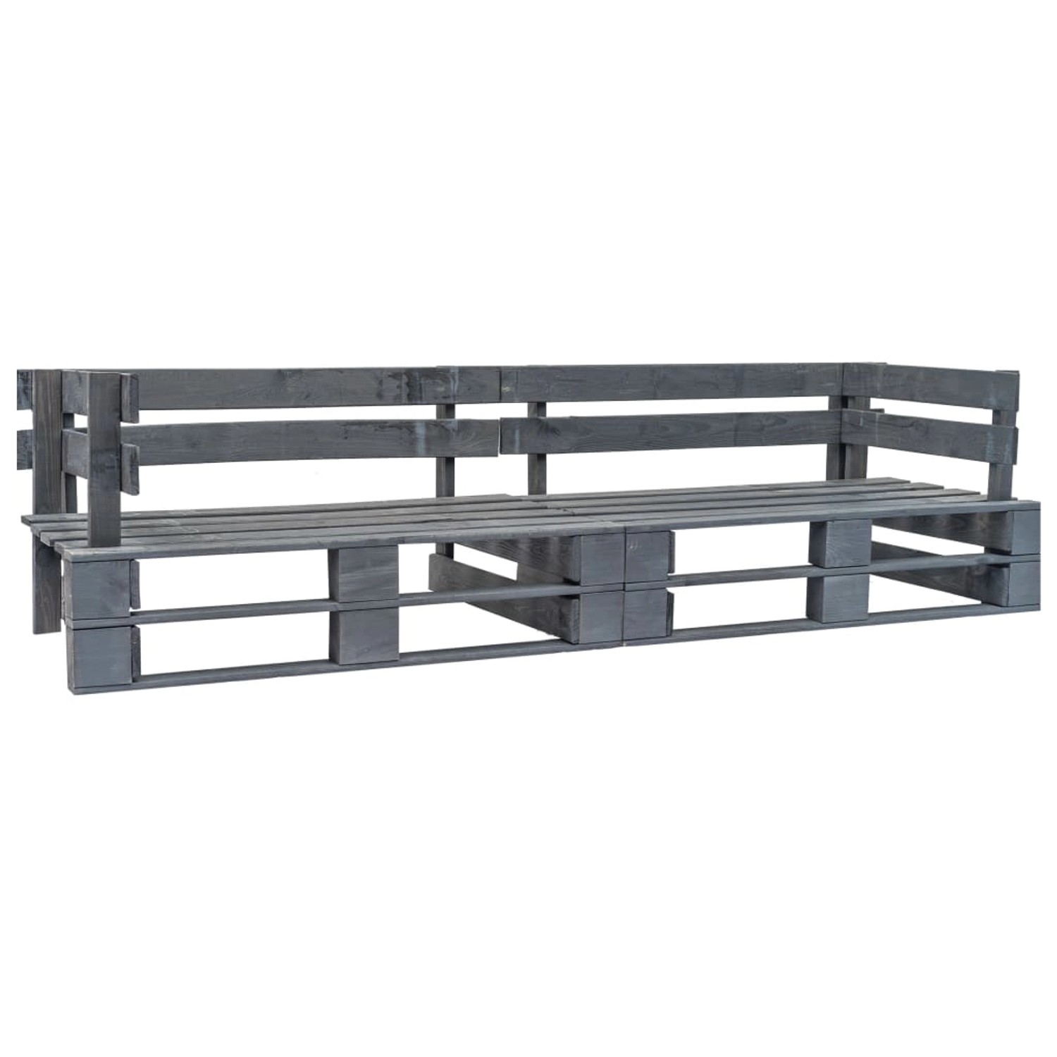 vidaXL Garten-Palettensofa 2-Sitzer Grau Holz 276312 vidaXL Garten-Palettensofa 2-Sitzer Grau Holz 276312 von VIDAXL