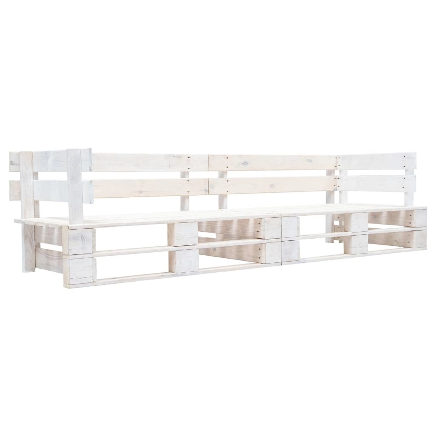 vidaXL Garten-Palettensofa 2-Sitzer Weiß Holz 277383 vidaXL Garten-Palettensofa 2-Sitzer Weiß Holz 277383 von VIDAXL