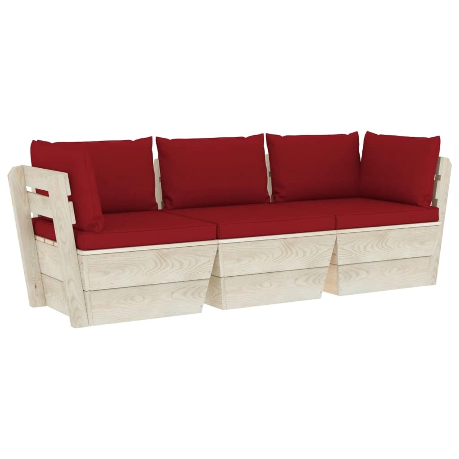 vidaXL Garten-Palettensofa 3-Sitzer mit Kissen Fichtenholz Modell 10 vidaXL Garten-Palettensofa 3-Sitzer mit Kissen Fichtenholz Modell 10 von VIDAXL