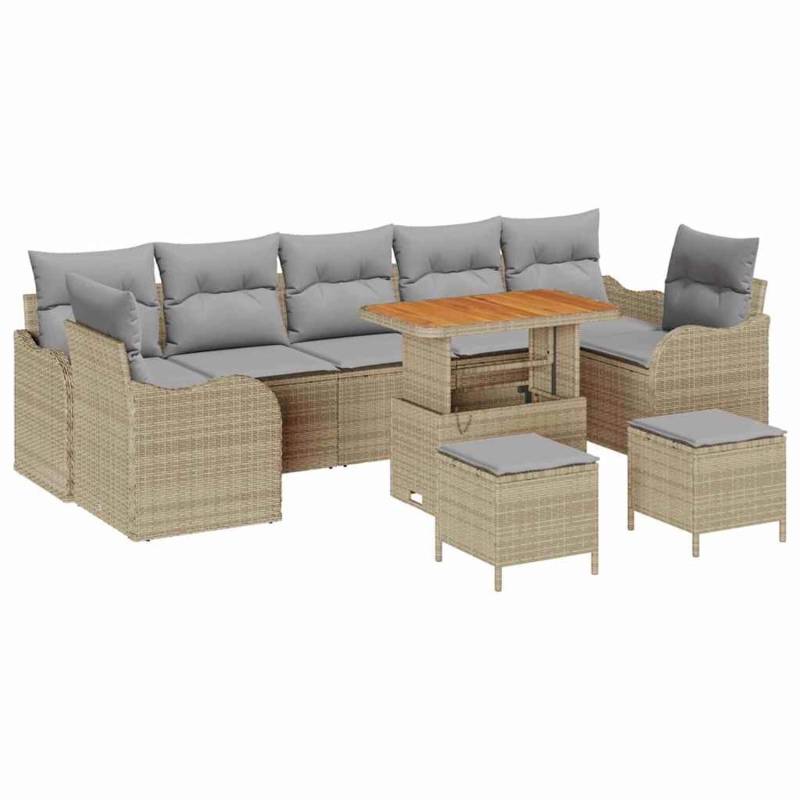 vidaXL Garten-Sofa-Set 10-Tlg Beige Poly Rattan 3362252 vidaXL Garten-Sofa-Set 10-Tlg Beige Poly Rattan 3362252 von VIDAXL