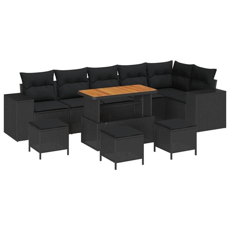vidaXL Garten-Sofa-Set 10-Tlg Schwarz Poly Rattan 3362029 vidaXL Garten-Sofa-Set 10-Tlg Schwarz Poly Rattan 3362029 von VIDAXL