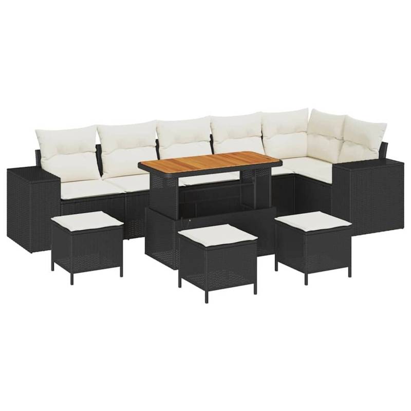 vidaXL Garten-Sofa-Set 10-Tlg Schwarz Poly Rattan 3362030 vidaXL Garten-Sofa-Set 10-Tlg Schwarz Poly Rattan 3362030 von VIDAXL
