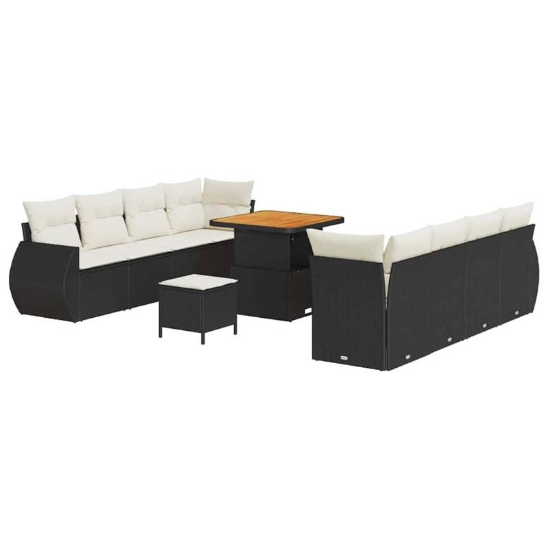 vidaXL Garten-Sofa-Set 11-Tlg Schwarz Poly Rattan 3361845 vidaXL Garten-Sofa-Set 11-Tlg Schwarz Poly Rattan 3361845 von VIDAXL