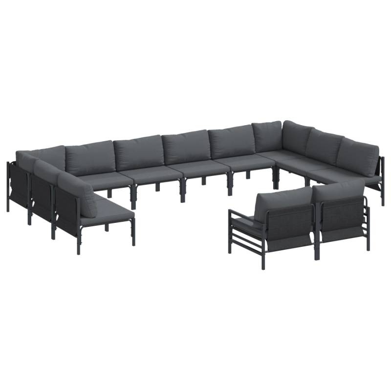 vidaXL Garten-Sofa-Set 12-Tlg Anthrazit Stahl 3379026 vidaXL Garten-Sofa-Set 12-Tlg Anthrazit Stahl 3379026 von VIDAXL