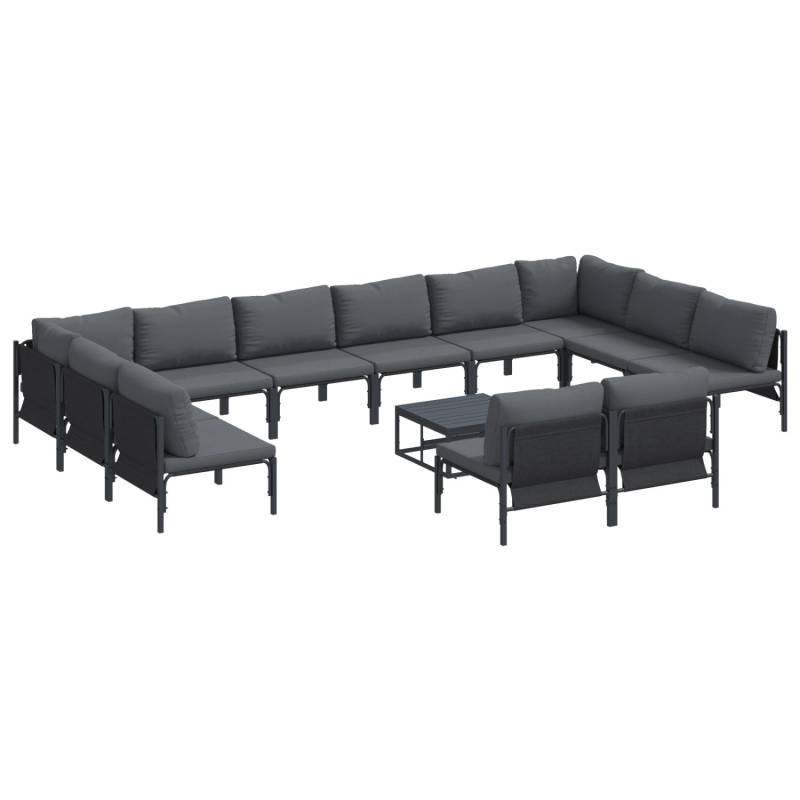 vidaXL Garten-Sofa-Set 13-Tlg Anthrazit Stahl 3379021 vidaXL Garten-Sofa-Set 13-Tlg Anthrazit Stahl 3379021 von VIDAXL