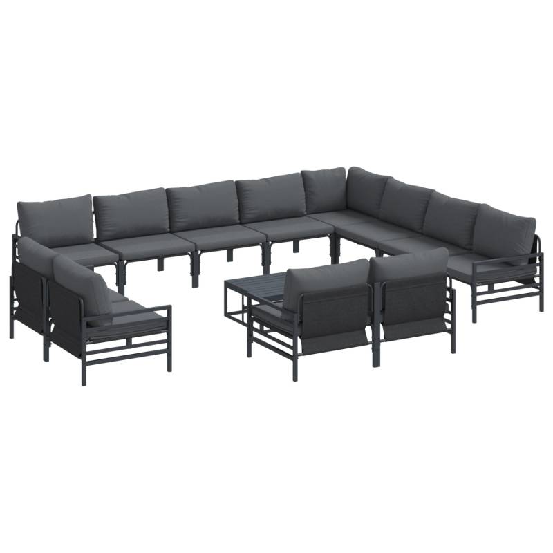 vidaXL Garten-Sofa-Set 13-Tlg Anthrazit Stahl 3379037 vidaXL Garten-Sofa-Set 13-Tlg Anthrazit Stahl 3379037 von VIDAXL