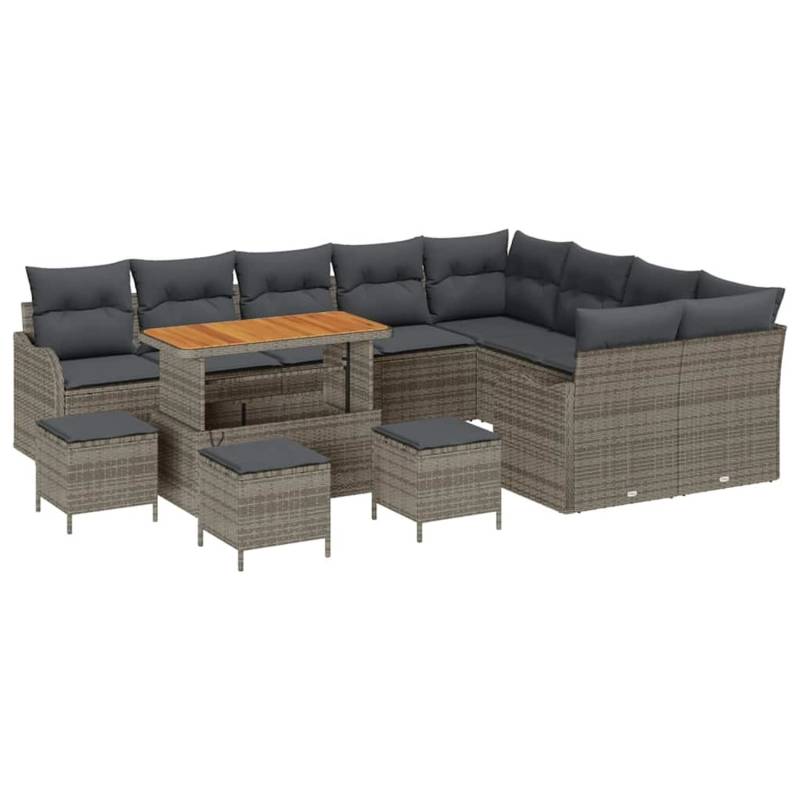 vidaXL Garten-Sofa-Set 13-Tlg Grau Poly Rattan 3362313 vidaXL Garten-Sofa-Set 13-Tlg Grau Poly Rattan 3362313 von VIDAXL