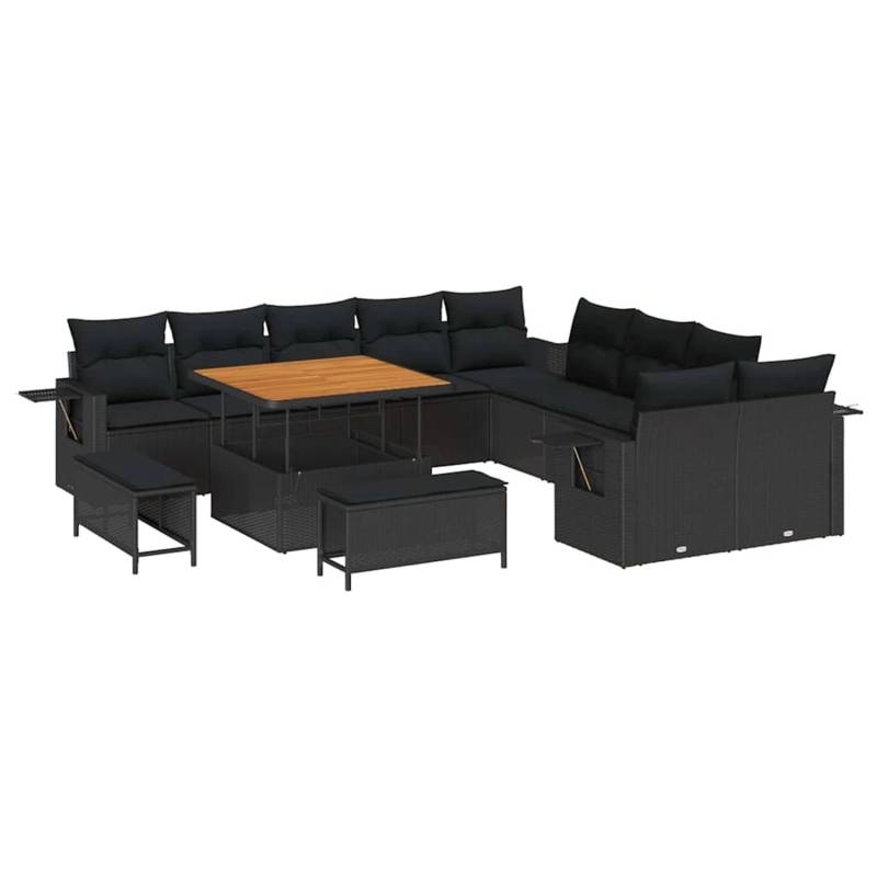 vidaXL Garten-Sofa-Set 13-Tlg Schwarz Poly Rattan 3361794 vidaXL Garten-Sofa-Set 13-Tlg Schwarz Poly Rattan 3361794 von VIDAXL