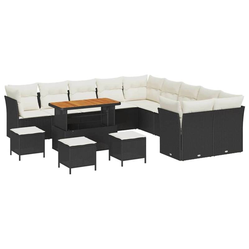 vidaXL Garten-Sofa-Set 14-Tlg Schwarz Poly Rattan 3361550 vidaXL Garten-Sofa-Set 14-Tlg Schwarz Poly Rattan 3361550 von VIDAXL