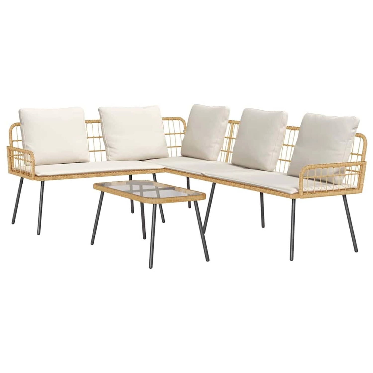 vidaXL Garten-Sofa-Set 2-Tlg Natur Poly Rattan 3328649 vidaXL Garten-Sofa-Set 2-Tlg Natur Poly Rattan 3328649 von VIDAXL