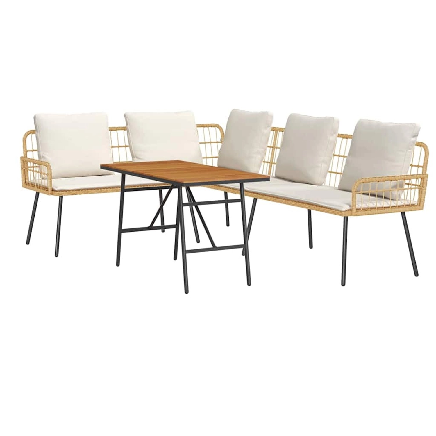 vidaXL Garten-Sofa-Set 2-Tlg Natur Poly Rattan 3328653 vidaXL Garten-Sofa-Set 2-Tlg Natur Poly Rattan 3328653 von VIDAXL