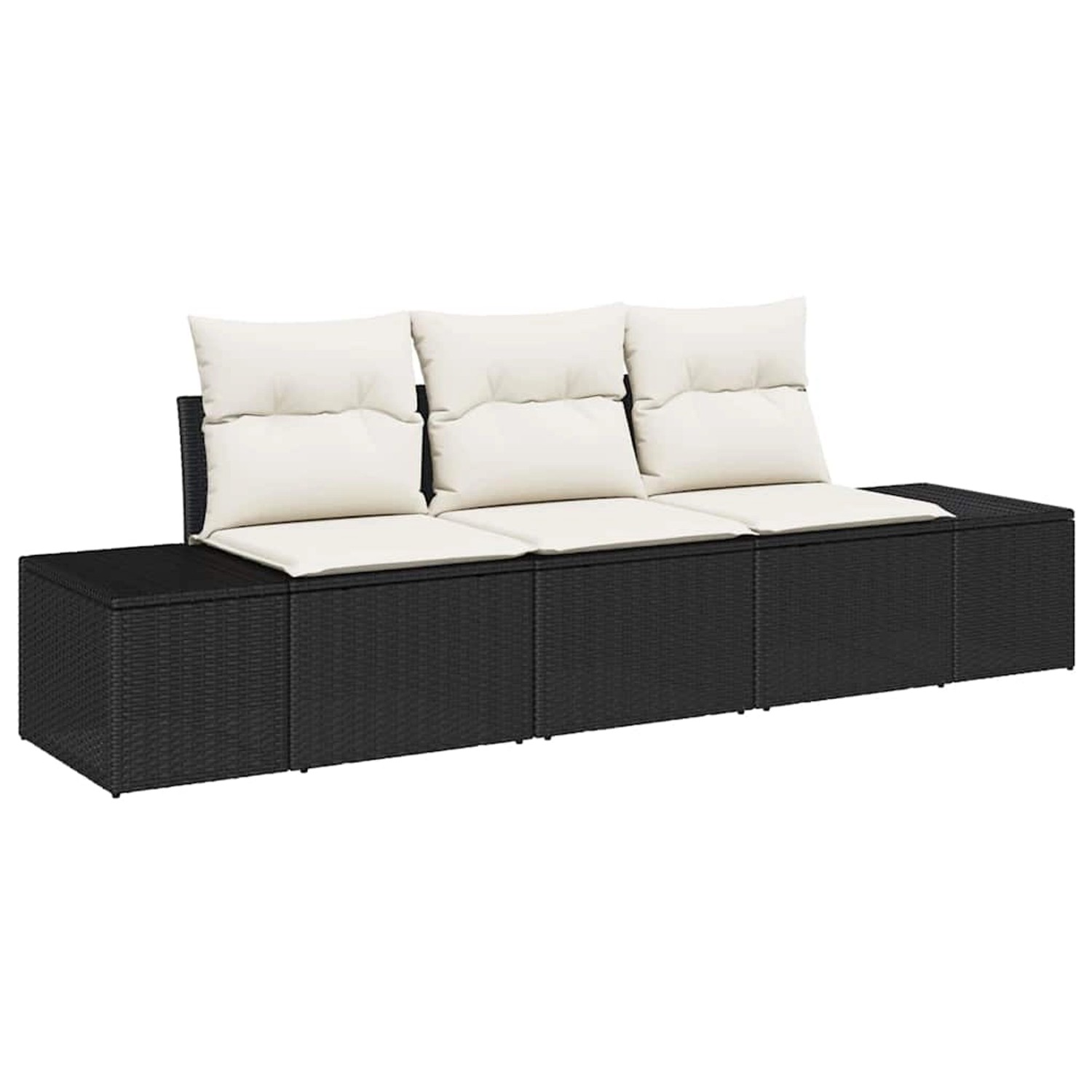 vidaXL Garten-Sofa-Set 3-Tlg Schwarz Poly Rattan 3346917 vidaXL Garten-Sofa-Set 3-Tlg Schwarz Poly Rattan 3346917 von VIDAXL