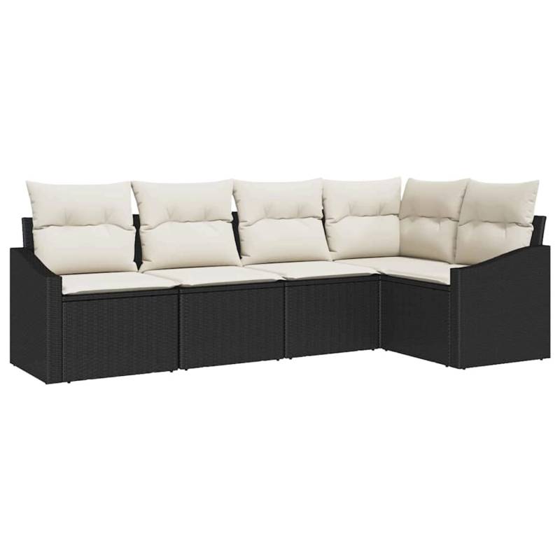 vidaXL Garten-Sofa-Set 5-Tlg Schwarz Poly Rattan 3346717 vidaXL Garten-Sofa-Set 5-Tlg Schwarz Poly Rattan 3346717 von VIDAXL