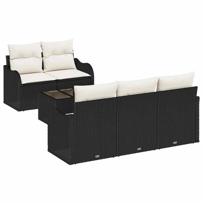 vidaXL Garten-Sofa-Set 6-Tlg Schwarz Poly Rattan 3345577 vidaXL Garten-Sofa-Set 6-Tlg Schwarz Poly Rattan 3345577 von VIDAXL