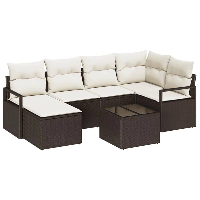 vidaXL Garten-Sofa-Set 7-Tlg Braun Poly Rattan 3346458 vidaXL Garten-Sofa-Set 7-Tlg Braun Poly Rattan 3346458 von VIDAXL