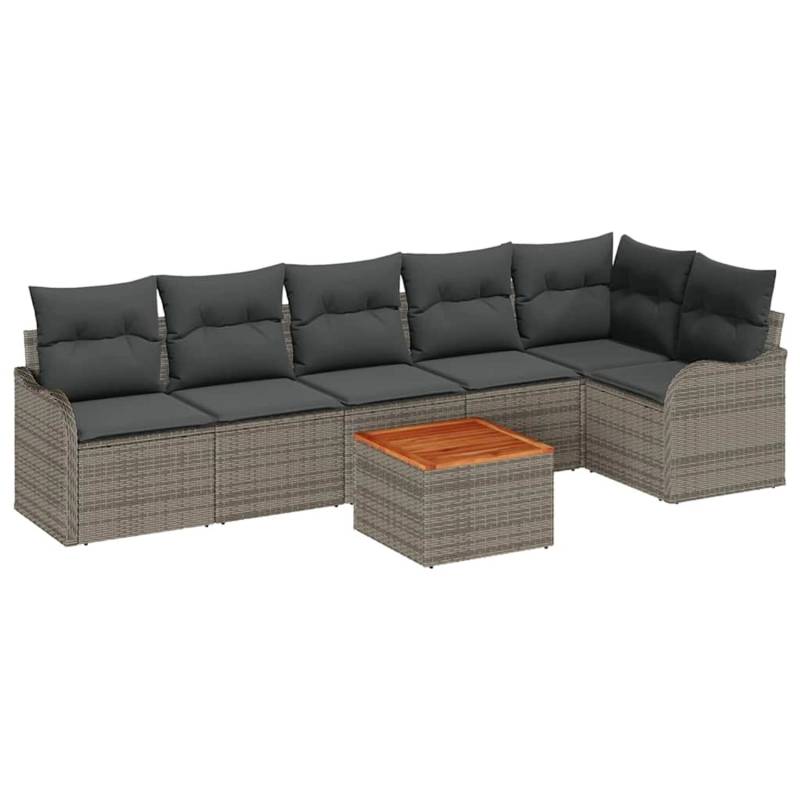vidaXL Garten-Sofa-Set 7-Tlg Grau Poly Rattan 3347461 vidaXL Garten-Sofa-Set 7-Tlg Grau Poly Rattan 3347461 von VIDAXL