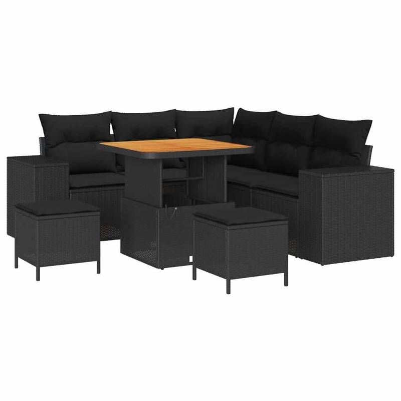 vidaXL Garten-Sofa-Set 8-Tlg Schwarz Poly Rattan 3361999 vidaXL Garten-Sofa-Set 8-Tlg Schwarz Poly Rattan 3361999 von VIDAXL