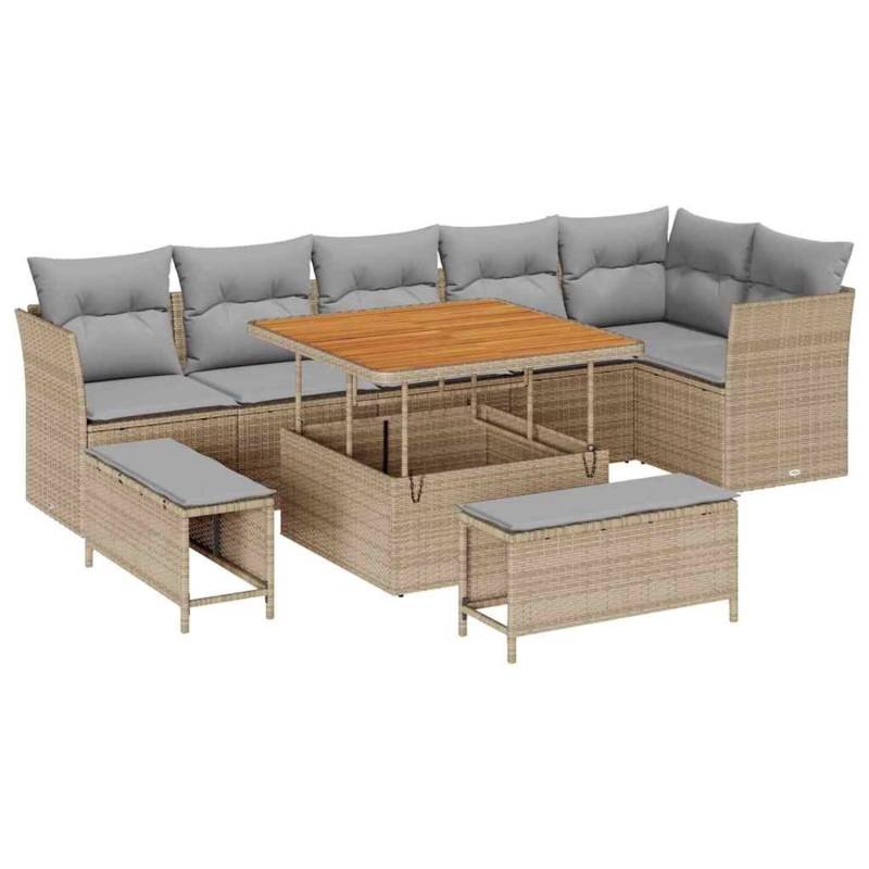 vidaXL Garten-Sofa-Set 9-Tlg Beige Poly Rattan 3361497 vidaXL Garten-Sofa-Set 9-Tlg Beige Poly Rattan 3361497 von VIDAXL