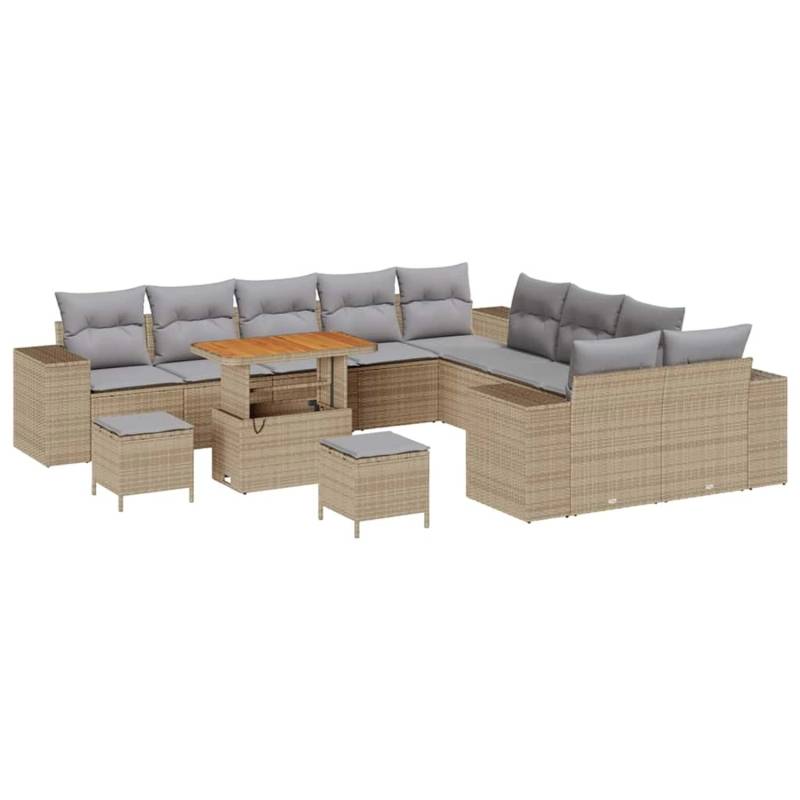 vidaXL Garten-Sofa-Set Höhenverstellbar 13-Tlg Beige Poly Rattan 3362067 vidaXL Garten-Sofa-Set Höhenverstellbar 13-Tlg Beige Poly Rattan 3362067 von VIDAXL