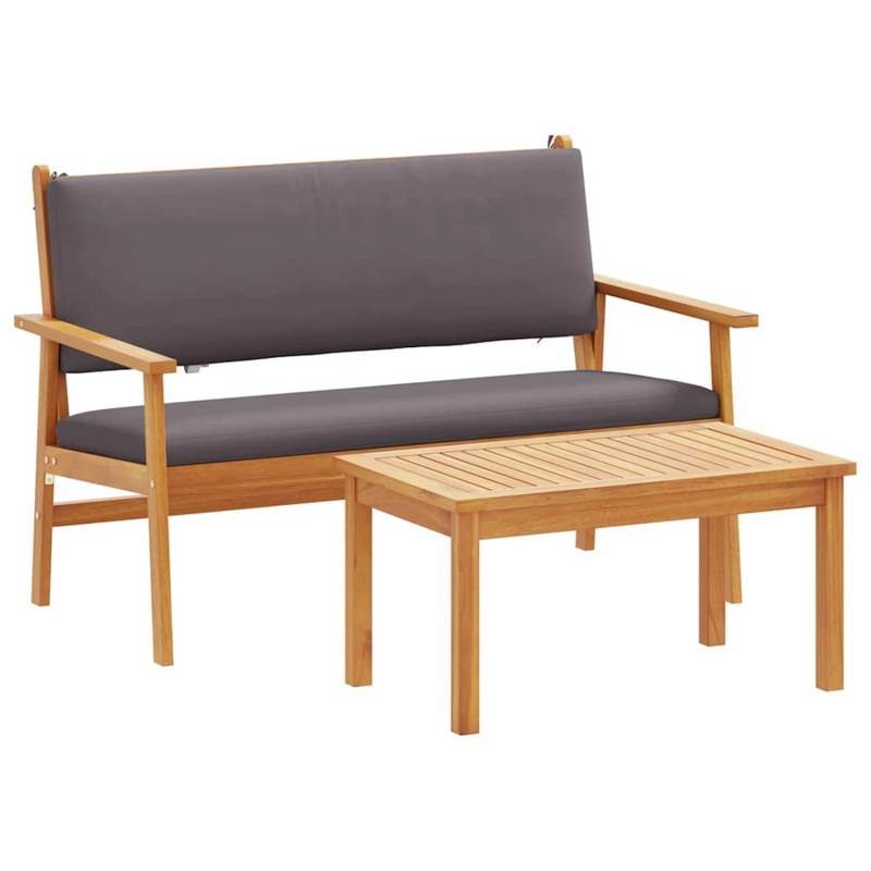 vidaXL Garten-Sofa-Set mit Kissen 2-Tlg Braun Massivholz Akazie 4106583 vidaXL Garten-Sofa-Set mit Kissen 2-Tlg Braun Massivholz Akazie 4106583 von VIDAXL