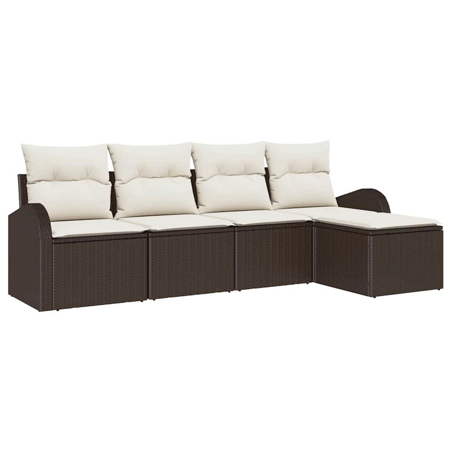 vidaXL Garten-Sofa-Set mit Kissen 5-Tlg Braun Poly Rattan 3345998 vidaXL Garten-Sofa-Set mit Kissen 5-Tlg Braun Poly Rattan 3345998 von VIDAXL
