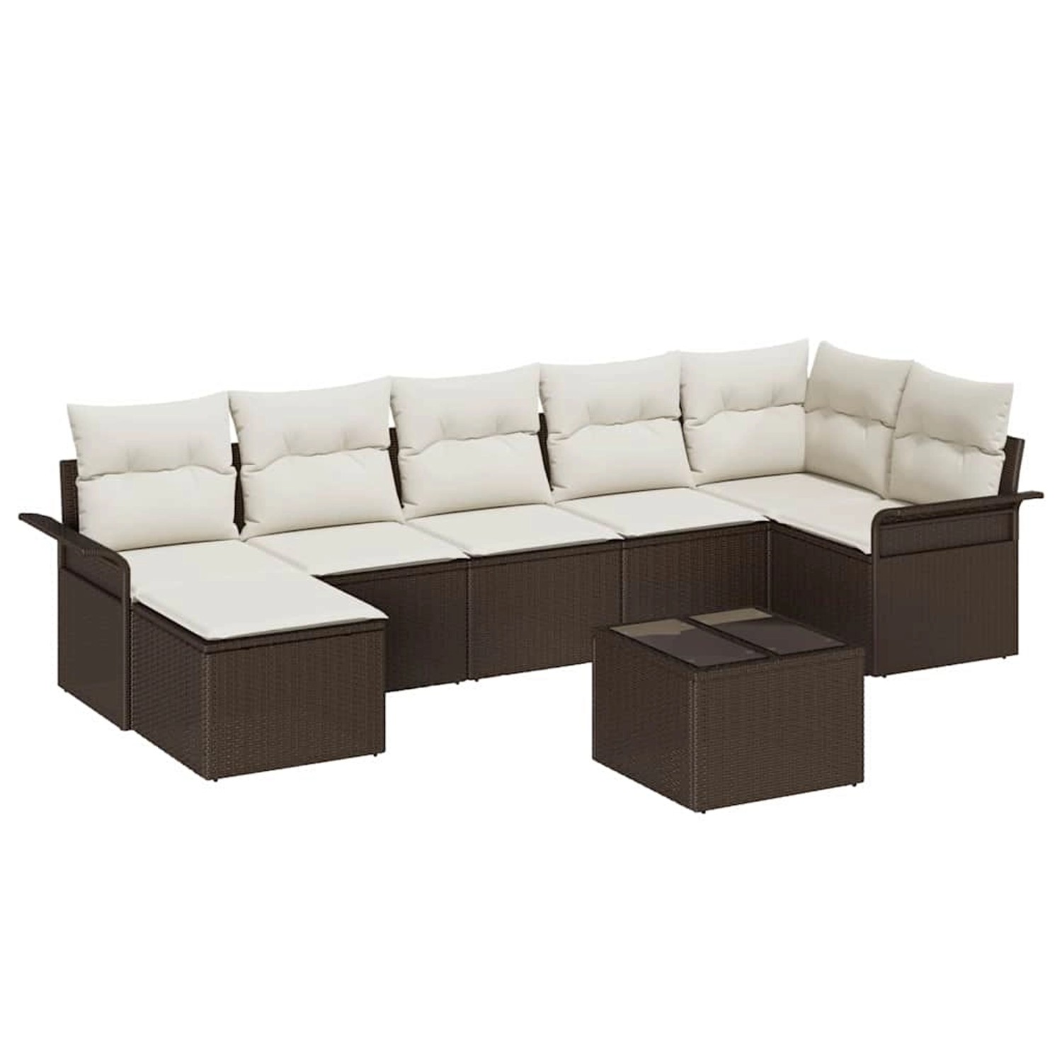 vidaXL Garten-Sofa-Set mit Kissen 8-Tlg Braun Poly Rattan 3345458 vidaXL Garten-Sofa-Set mit Kissen 8-Tlg Braun Poly Rattan 3345458 von VIDAXL