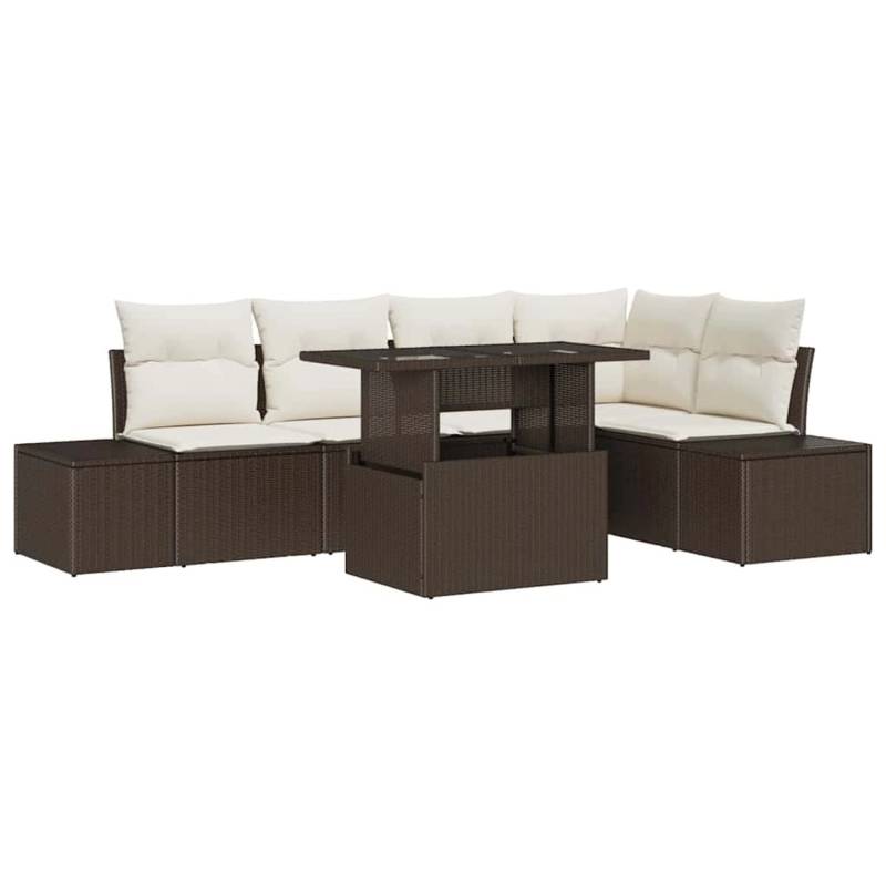 vidaXL Garten-Sofa-Set mit Speicher 6-Tlg Braun Poly Rattan 3357921 vidaXL Garten-Sofa-Set mit Speicher 6-Tlg Braun Poly Rattan 3357921 von VIDAXL