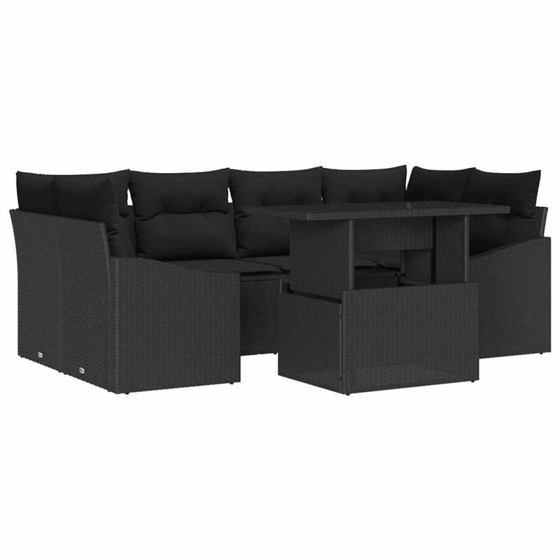 vidaXL Garten-Sofa-Set mit Speicher 7-Tlg Schwarz Poly Rattan 3357676 vidaXL Garten-Sofa-Set mit Speicher 7-Tlg Schwarz Poly Rattan 3357676 von VIDAXL