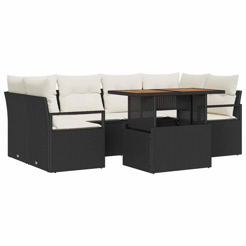 vidaXL Garten-Sofa-Set mit Speicher 7-Tlg Schwarz Poly Rattan 3358399 vidaXL Garten-Sofa-Set mit Speicher 7-Tlg Schwarz Poly Rattan 3358399 von VIDAXL