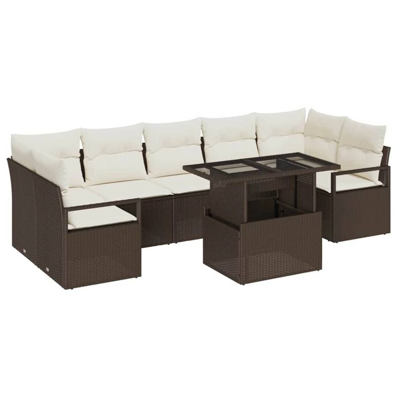 vidaXL Garten-Sofa-Set mit Speicher 8-Tlg Braun Poly Rattan 3357511 vidaXL Garten-Sofa-Set mit Speicher 8-Tlg Braun Poly Rattan 3357511 von VIDAXL
