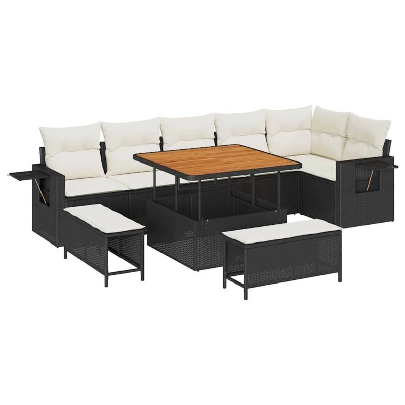 vidaXL Garten-Sofa-Set mit Speicher 9-Tlg Schwarz Poly Rattan 3363705 vidaXL Garten-Sofa-Set mit Speicher 9-Tlg Schwarz Poly Rattan 3363705 von VIDAXL