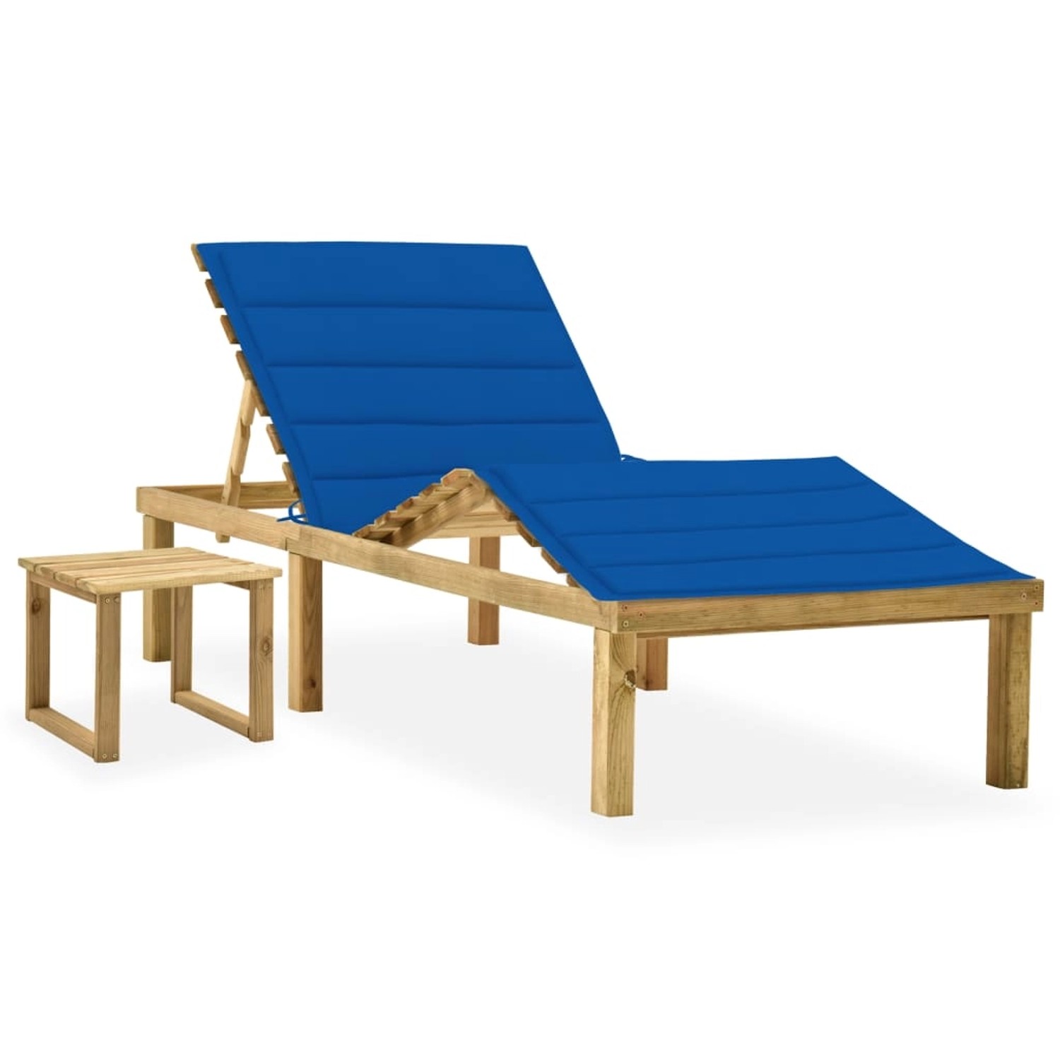 vidaXL Garten-Sonnenliege mit Tisch und Auflage Kiefer Imprägniert 3065874 vidaXL Garten-Sonnenliege mit Tisch und Auflage Kiefer Imprägniert 3065874 von VIDAXL