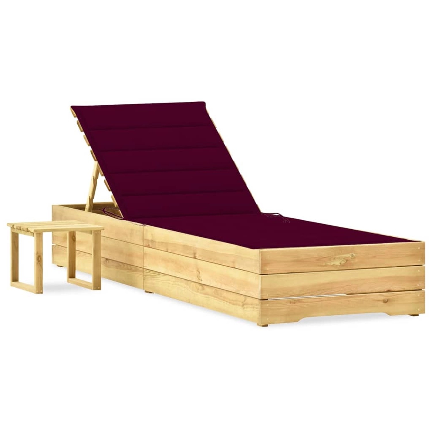 vidaXL Garten-Sonnenliege mit Tisch und Auflage Kiefer Imprägniert 3065933 vidaXL Garten-Sonnenliege mit Tisch und Auflage Kiefer Imprägniert 3065933 von VIDAXL