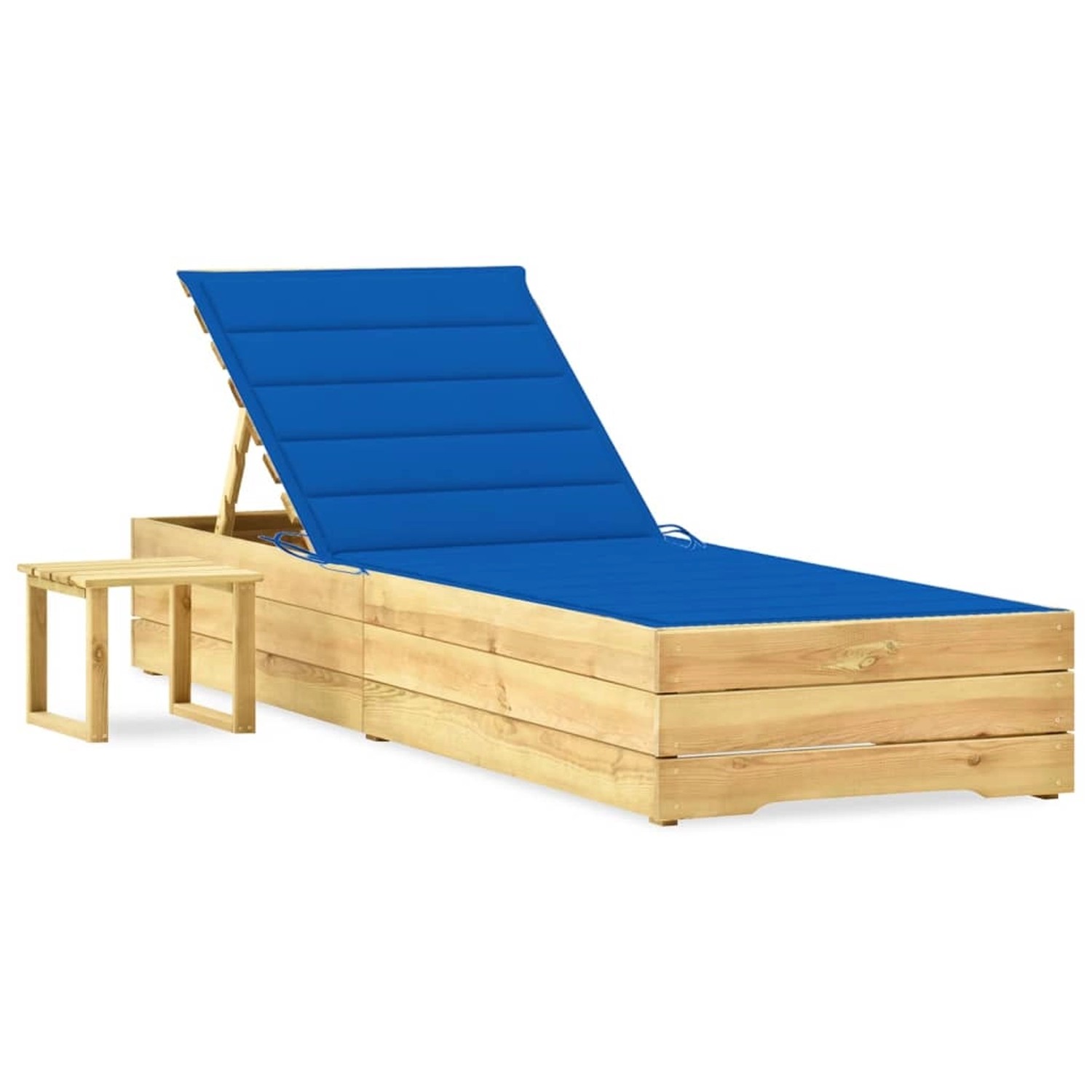 vidaXL Garten-Sonnenliege mit Tisch und Auflage Kiefer Imprägniert 3065934 vidaXL Garten-Sonnenliege mit Tisch und Auflage Kiefer Imprägniert 3065934 von VIDAXL