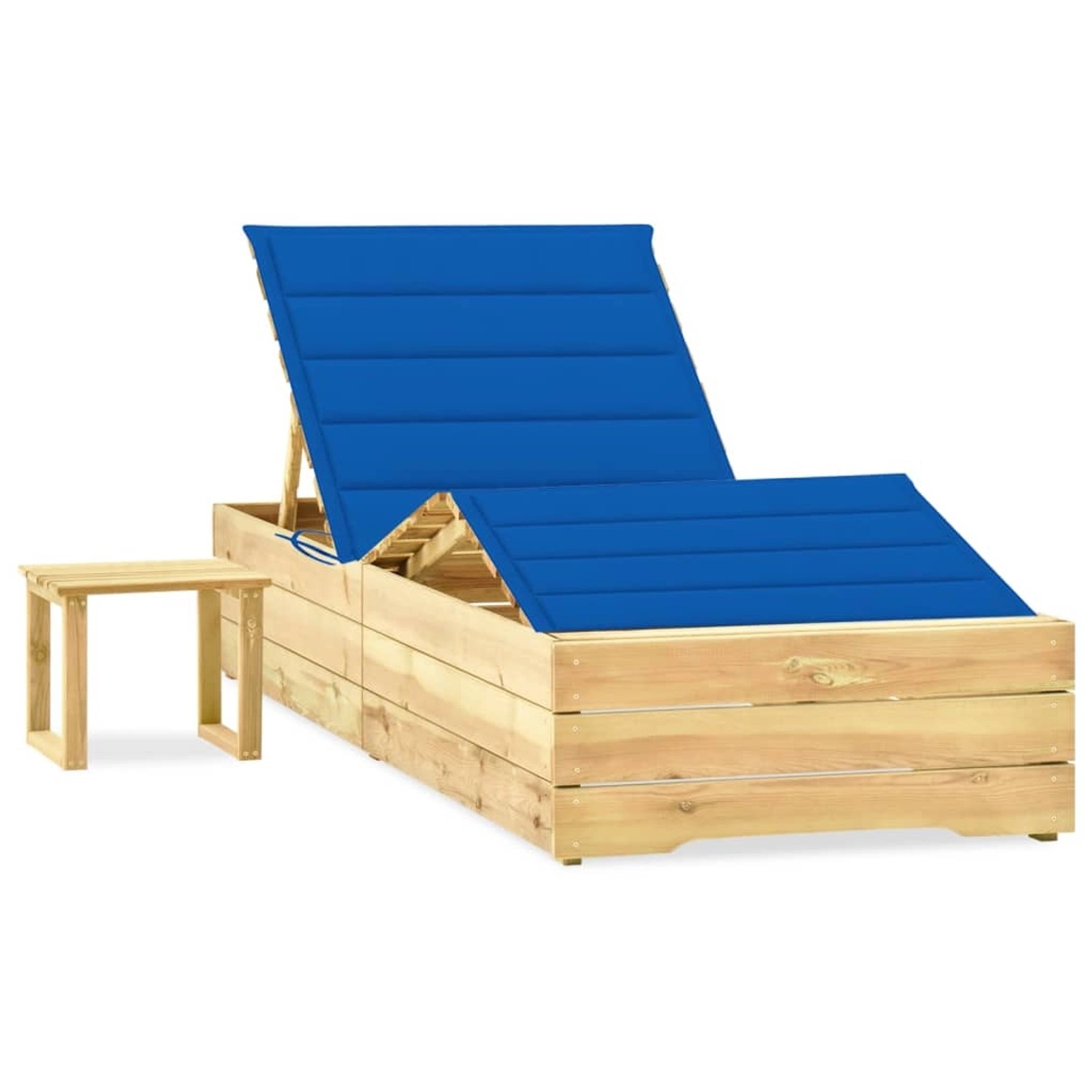 vidaXL Garten-Sonnenliege mit Tisch und Auflage Kiefer Imprägniert 3065964 vidaXL Garten-Sonnenliege mit Tisch und Auflage Kiefer Imprägniert 3065964 von VIDAXL