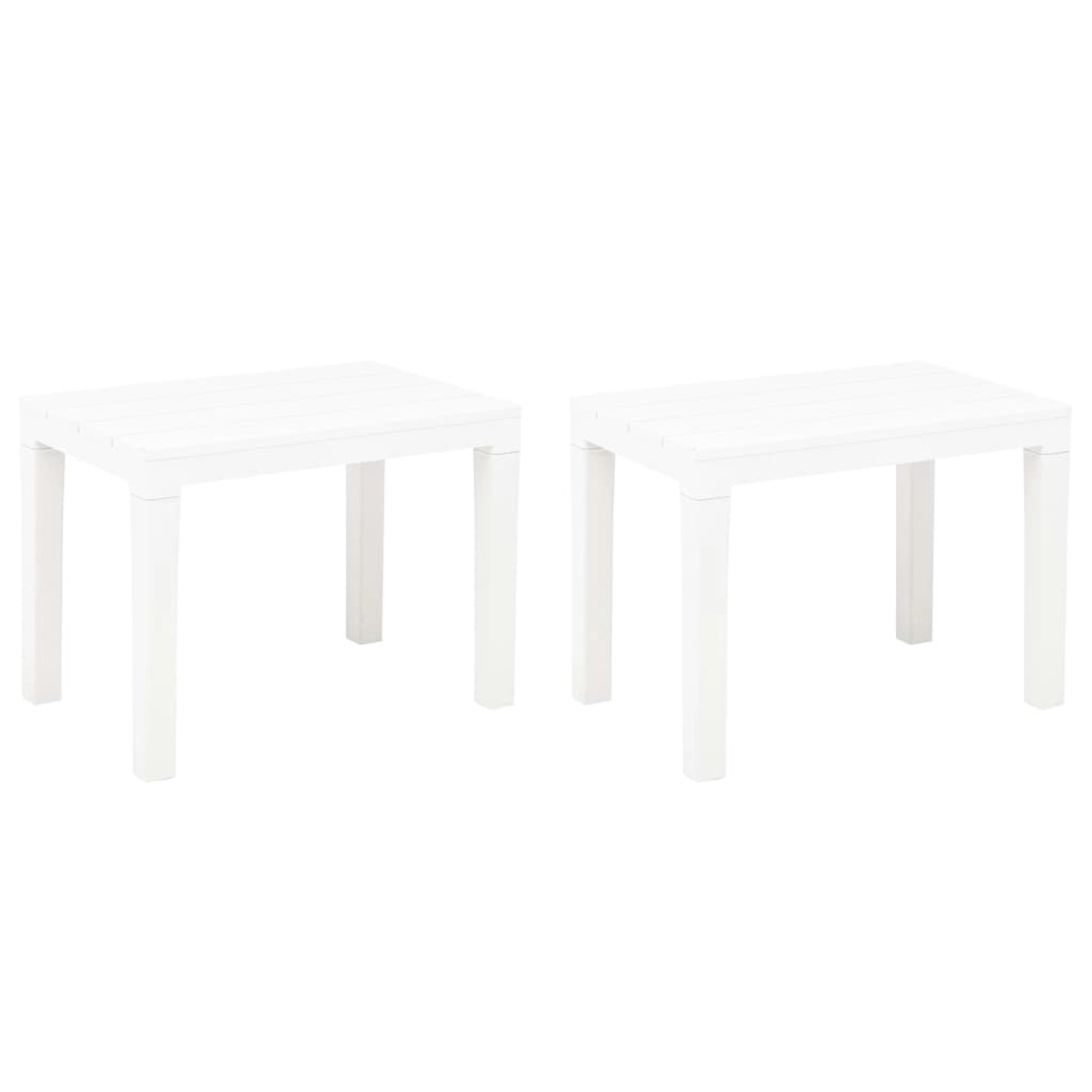 vidaXL Gartenbänke 2 Stk. Weiß Kunststoff 48780 vidaXL Gartenbänke 2 Stk. Weiß Kunststoff 48780 von VIDAXL
