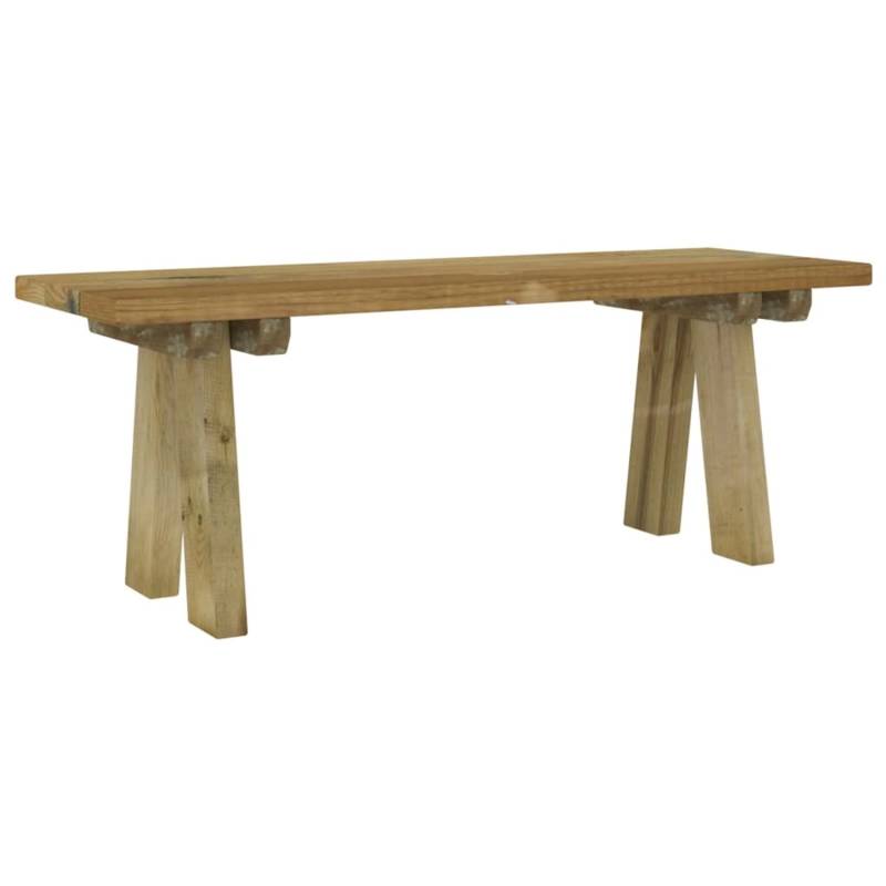 vidaXL Gartenbank 110 cm Massivholz Kiefer Imprägniert 318173 von VIDAXL